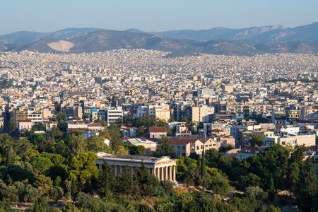 View over Athens from Areopagus Hill