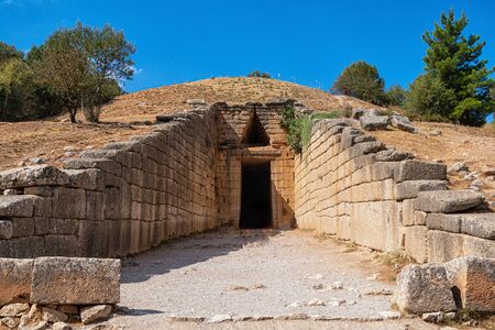 The treasure house of Atreusin Mycenaeの写真素材
