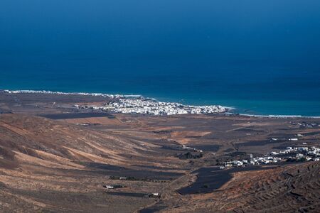 The city of Arrieta on the coast of Lanzarote