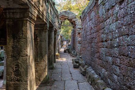 Banteay Kdei Temple in Cambodiaの写真素材