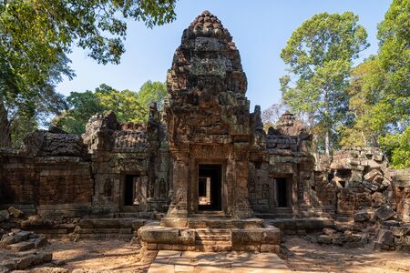 Ta Som Temple in Cambodia near Angkor Watの写真素材