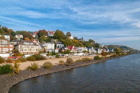 The banks of the Elbe on the Süllberg in Hamburg Blankenese