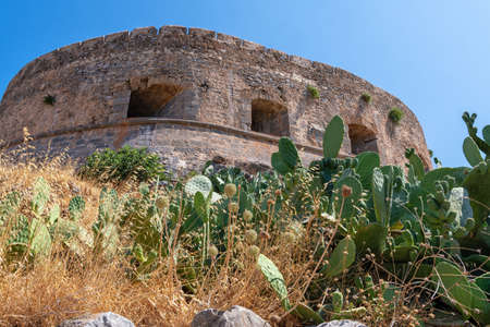 The fortress and leper colony of Spinalonga on Crete in Greece