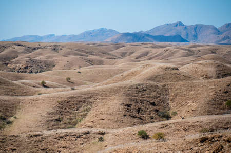 View from the viewpoint at the Kuiseb Pass in Namibia Africaの写真素材