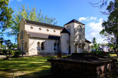 Holetown Barbados St James Parish Churchの写真素材