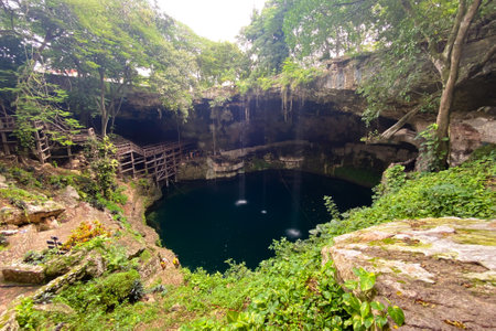 Beautiful Cenote Zaci in Valladolid, Mexico