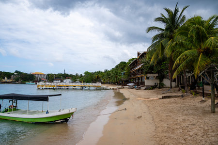 West End Beach, Roatan, Honduras. High quality photoの写真素材