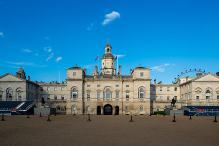 Horse Guards Parade in the heart of London Englandの写真素材