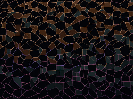abstract vector stained-glass mosaic background - black and dark colorsの写真素材