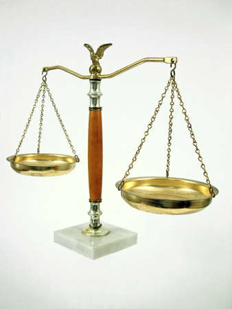 Scales on white backgroundの写真素材