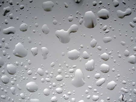 Water drops on glassの写真素材