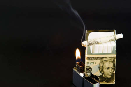 Another take on addiction and the costsの写真素材