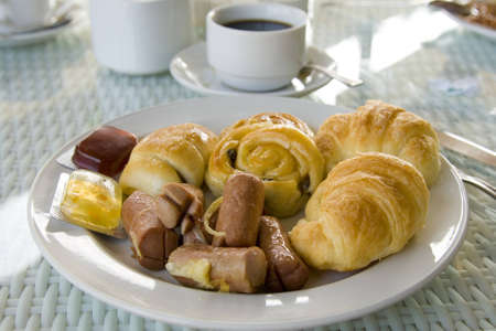 A tantalizing and sweet resort breakfastの写真素材