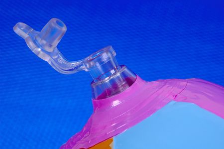 Valve on a Beach Ballの写真素材