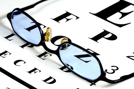 Eyeglasses and a Eyechart