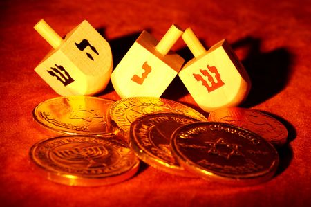 Dreidels and Geltの写真素材