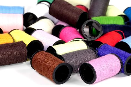 Various Color Thread Spools