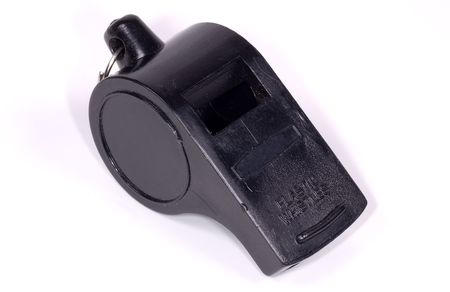 Black Plastic Whistleの写真素材