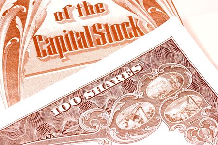 Company Stock Certificatesの写真素材