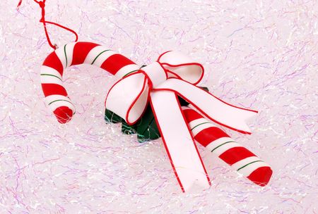 Candy Cane Christmas Ornamentの写真素材