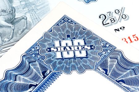 Stock Certificate Engravingの写真素材