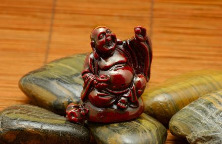 Photo of a Budha on Stonesの写真素材