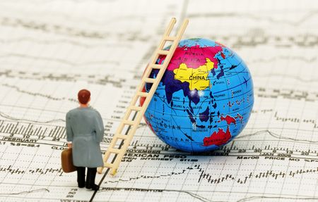 Ladder of Success Conceptの写真素材