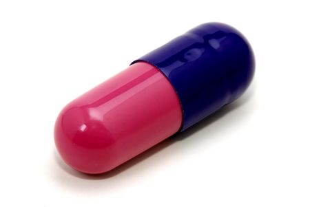 Photo of a Pill Capsule - Clipping Path Includedの写真素材