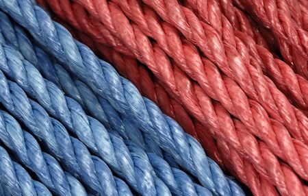 Red and Blue Rope Backgroundの写真素材
