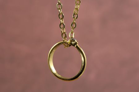 Diamond Ring on a Necklace