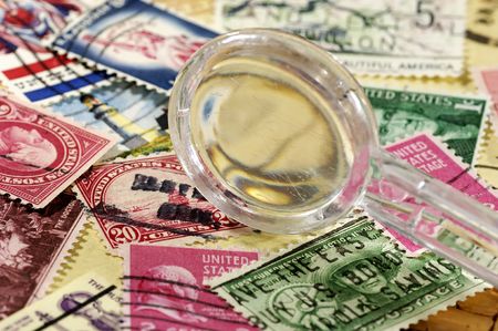 Stamp Collecting Conceptの写真素材