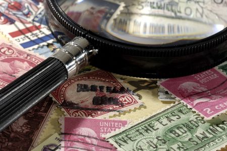 Stamp Collecting Conceptの写真素材