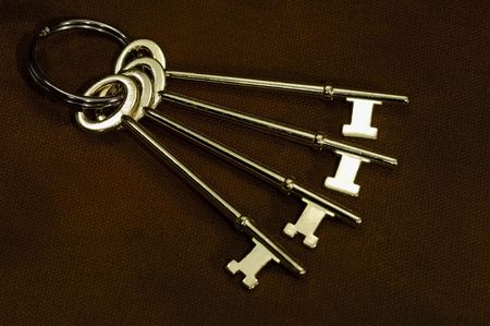 Photo of Brass Skeleton Keysの写真素材