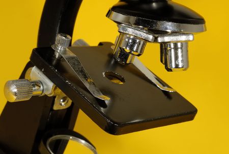 Photo of a Microscope and Slide
