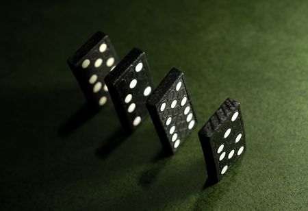 Photo of Dominoes Standing Upの写真素材