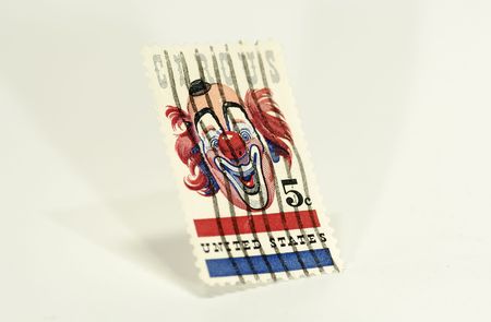 Photo of US 5 Cent Postage Stamp / Circus Stampの写真素材