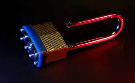 Photo of a Lock With Gel Ligthing - Security Conceptの写真素材