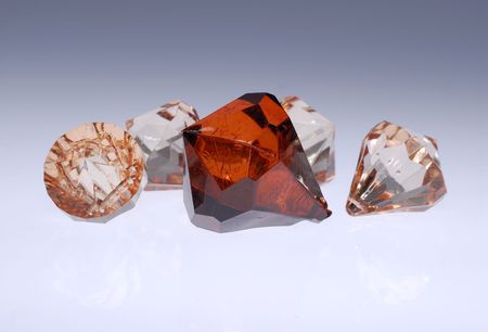 Photo of Various Diamonds, Gems and Crystals of Different COlorsの写真素材
