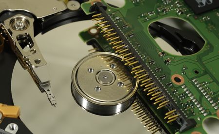 Photo of a Hard Drive and Circuitboard - Technology Related