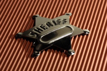 Photo of a Sheriffs Badge - Law Enformcementの写真素材