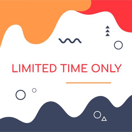 Banners, templates for social media post promotion. Geometric square backgrounds with text space, abstract elements. Sale, discount promo, email, newsletter layout setのイラスト素材