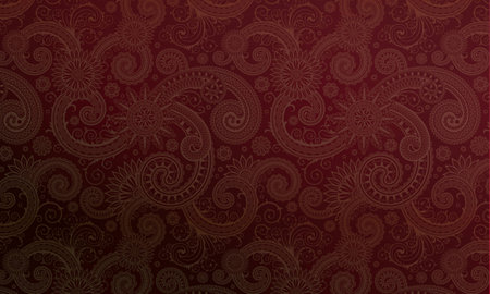 Gradient Paisley Pattern Backgroundの写真素材