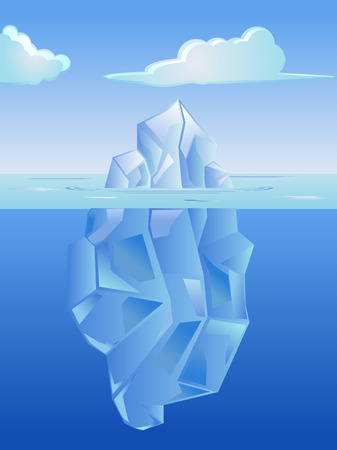 Ice berg vector iconのイラスト素材