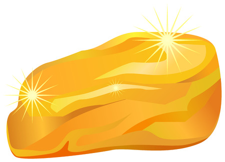 Gold rock vector iconのイラスト素材