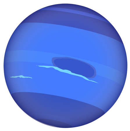 Neptune planet vector iconのイラスト素材