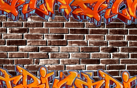 Graffiti wallの写真素材