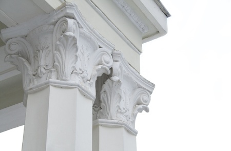 Columns isolatedの写真素材