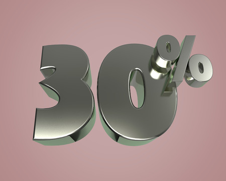Metal glossy 3D model numbers 30 for banner poster billboard discount. 3d renderの写真素材