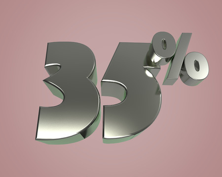 Metal glossy 3D model numbers 35 for banner poster billboard discount. 3d renderの写真素材