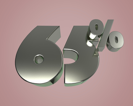 Metal glossy 3D model numbers 65 for banner poster billboard discount. 3d renderの写真素材